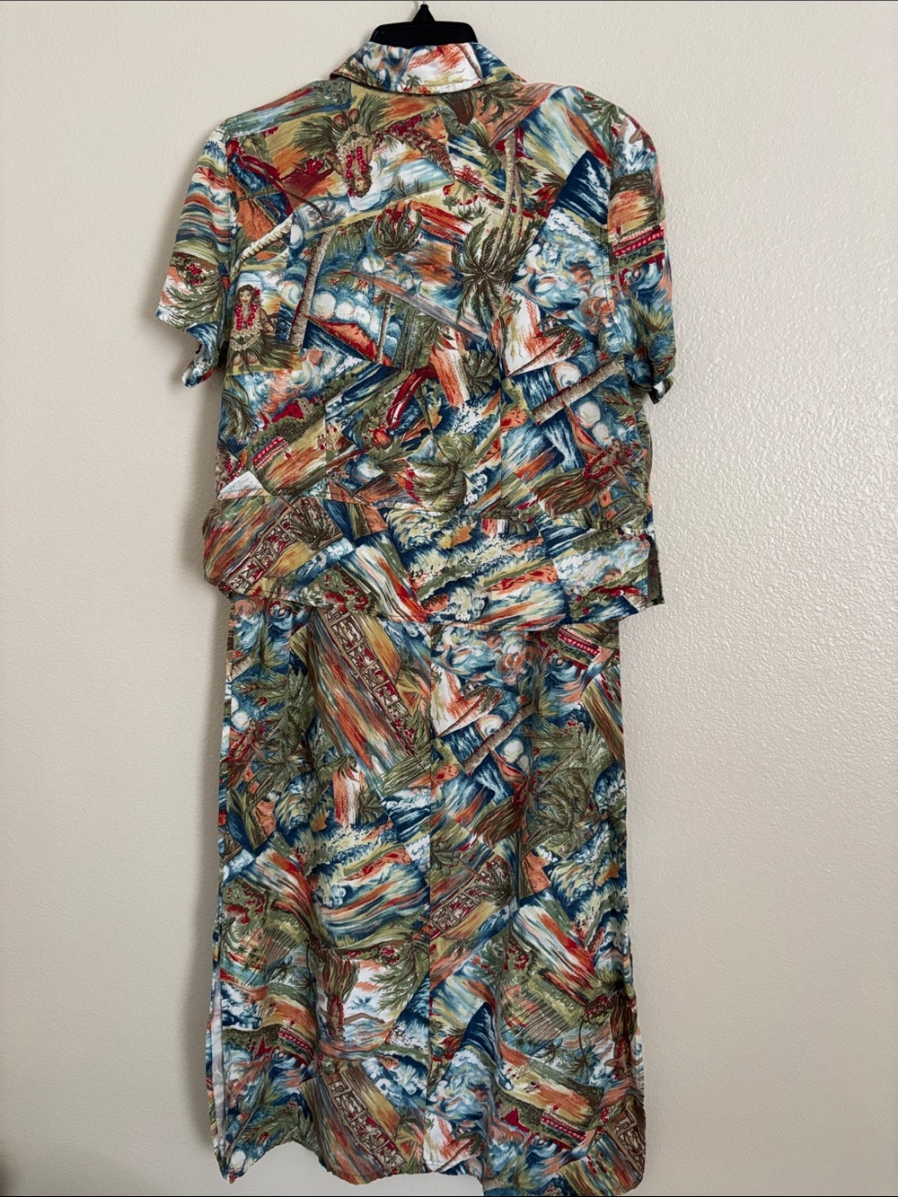 Melrose Studio Petites Size Large 2 Piece Hawaiian Dress Set - Picture 5 of 7